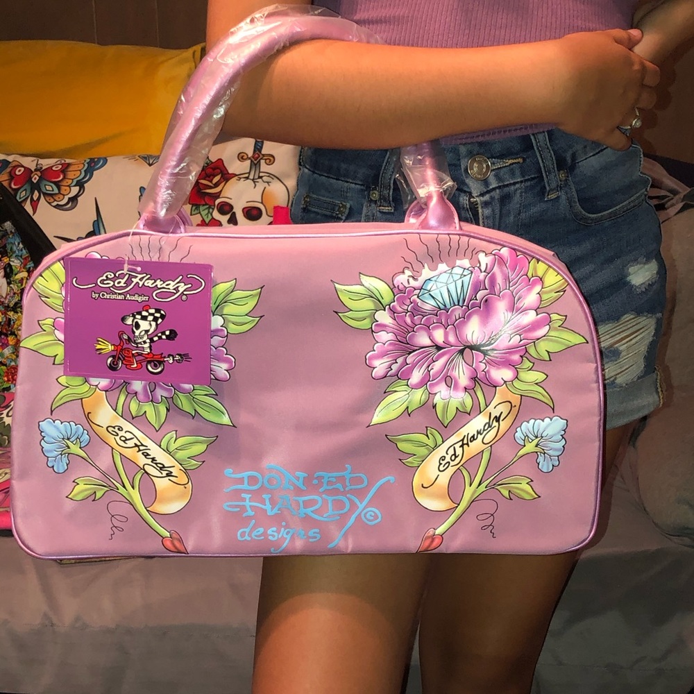 Ed Hardy by Christian Audigier Overnight Tote Bag